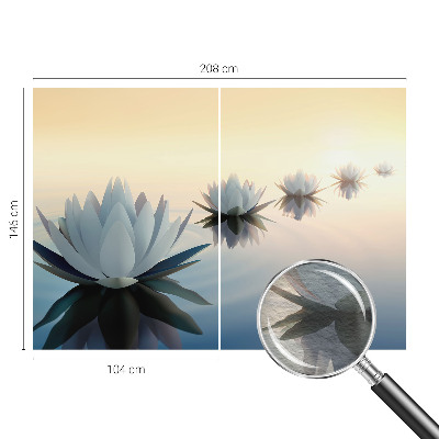 Fotomural decorativo para cabecero de cama con diseño 'Vista tranquila' para dormitorio