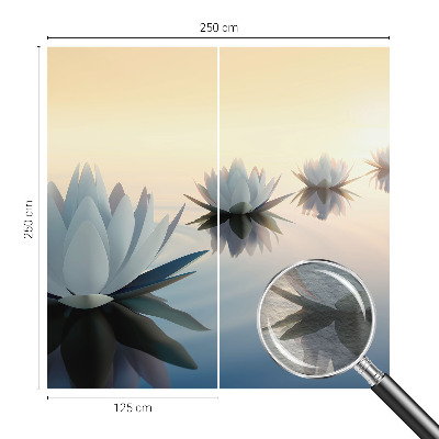 Fotomural decorativo para cabecero de cama con diseño 'Vista tranquila' para dormitorio