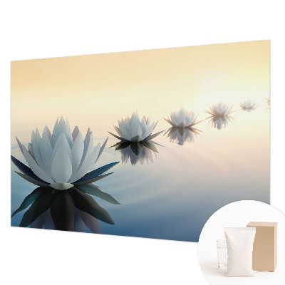 Fotomural decorativo para cabecero de cama con diseño 'Vista tranquila' para dormitorio