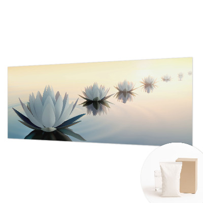 Fotomural decorativo para cabecero de cama con diseño 'Vista tranquila' para dormitorio