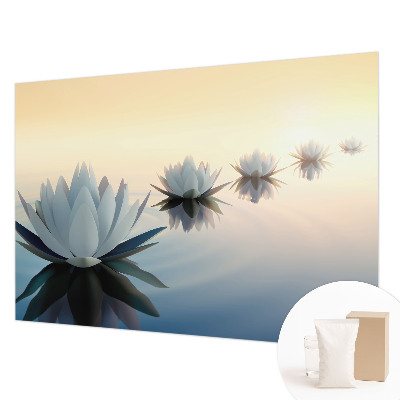 Fotomural decorativo para cabecero de cama con diseño 'Vista tranquila' para dormitorio