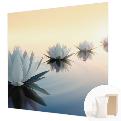 Fotomural decorativo para cabecero de cama con diseño 'Vista tranquila' para dormitorio
