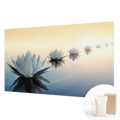 Fotomural decorativo para cabecero de cama con diseño 'Vista tranquila' para dormitorio