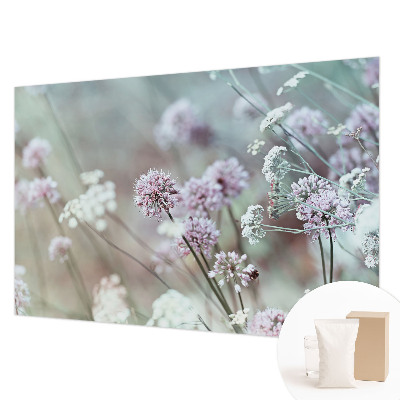 Mural de pared con estampado hermoso con diseño de flores silvestres