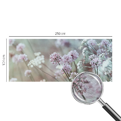 Mural de pared con estampado hermoso con diseño de flores silvestres