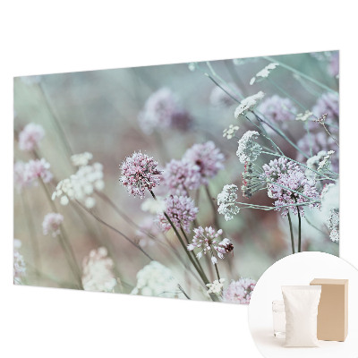 Mural de pared con estampado hermoso con diseño de flores silvestres