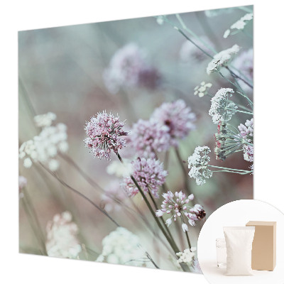 Mural de pared con estampado hermoso con diseño de flores silvestres