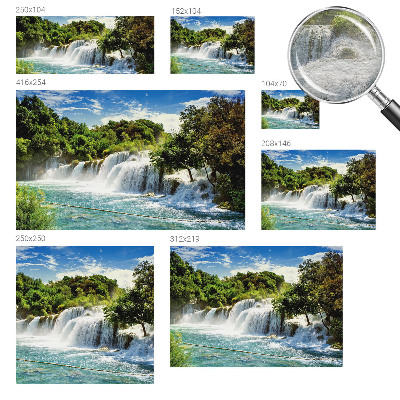Papel mural texturado decorativo con diseño de cascada para un efecto llamativo