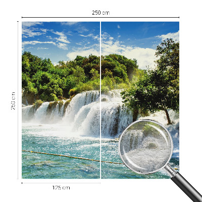Papel mural texturado decorativo con diseño de cascada para un efecto llamativo