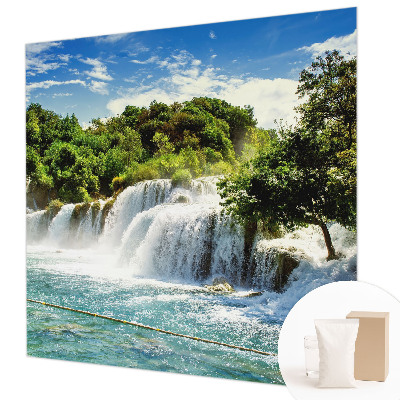 Papel mural texturado decorativo con diseño de cascada para un efecto llamativo
