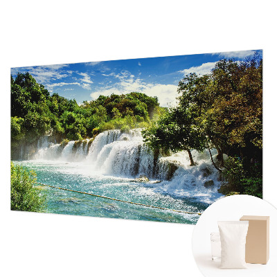 Papel mural texturado decorativo con diseño de cascada para un efecto llamativo