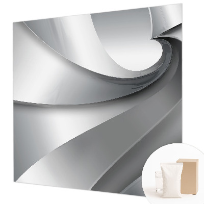 Papel mural con patrón decorativo con motivo de espirales geométricas