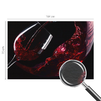 Mural de pared con estampado hermoso en color vino tinto