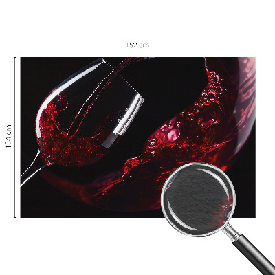 Mural de pared con estampado hermoso en color vino tinto