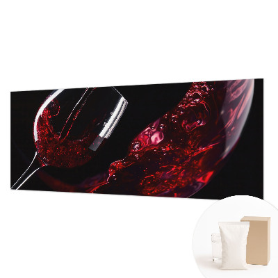 Mural de pared con estampado hermoso en color vino tinto