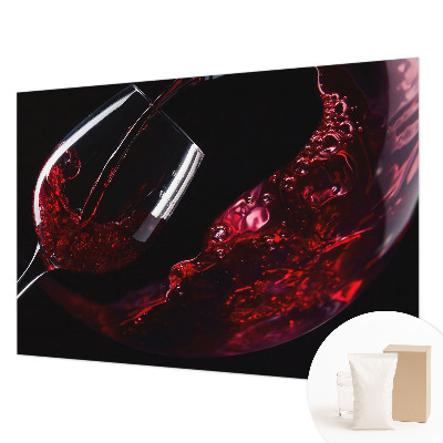 Mural de pared con estampado hermoso en color vino tinto