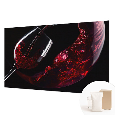 Mural de pared con estampado hermoso en color vino tinto
