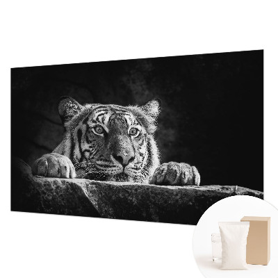 Papel mural texturado decorativo con diseño 'Mirada depredadora'
