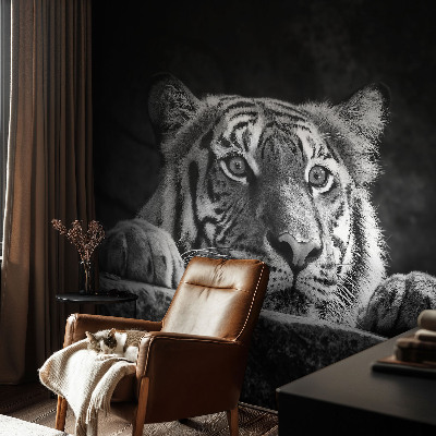 Papel mural texturado decorativo con diseño 'Mirada depredadora'