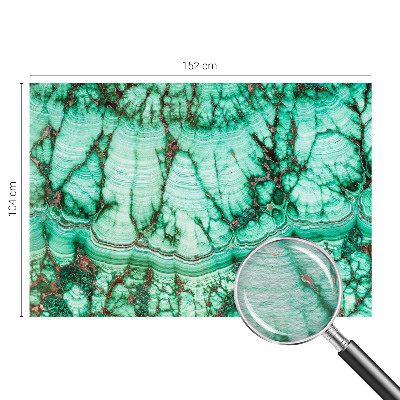 Mural decorativo con patrones verdes