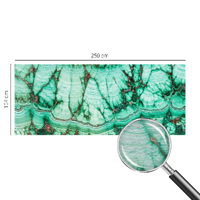 Mural decorativo con patrones verdes