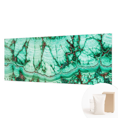 Mural decorativo con patrones verdes