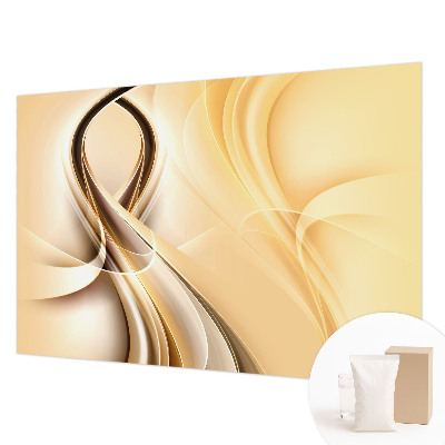 Fotomural decorativo para cabecero de cama con diseño de líneas onduladas