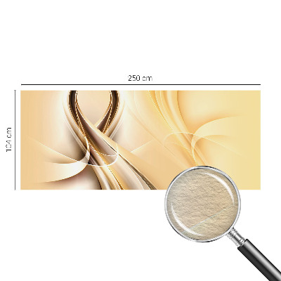 Fotomural decorativo para cabecero de cama con diseño de líneas onduladas