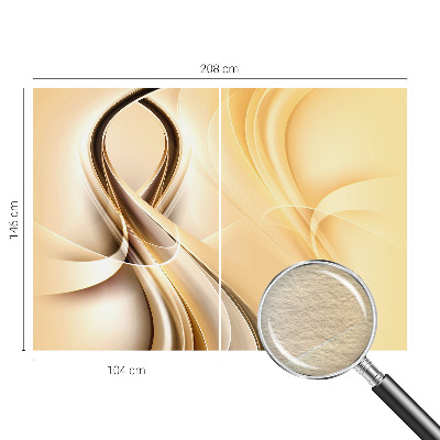 Fotomural decorativo para cabecero de cama con diseño de líneas onduladas