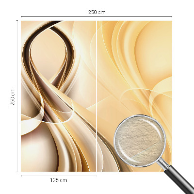 Fotomural decorativo para cabecero de cama con diseño de líneas onduladas
