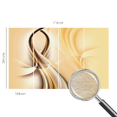 Fotomural decorativo para cabecero de cama con diseño de líneas onduladas