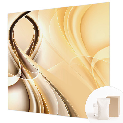 Fotomural decorativo para cabecero de cama con diseño de líneas onduladas