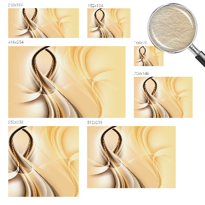 Fotomural decorativo para cabecero de cama con diseño de líneas onduladas