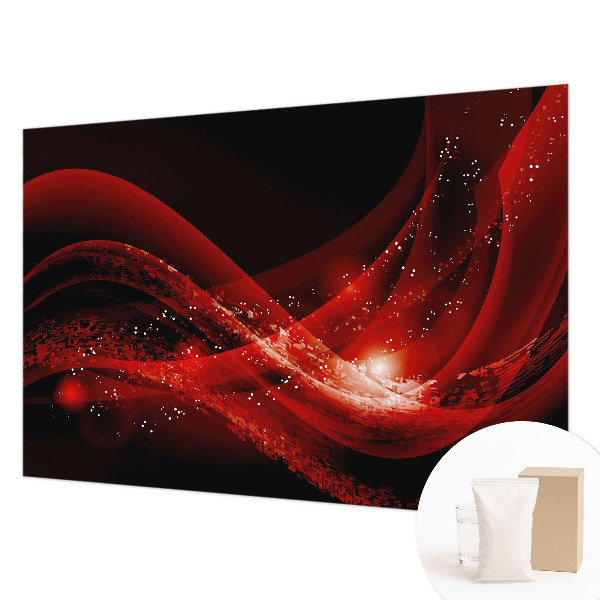 Mural de pared con estampado hermoso con el diseño Vórtice Rojo