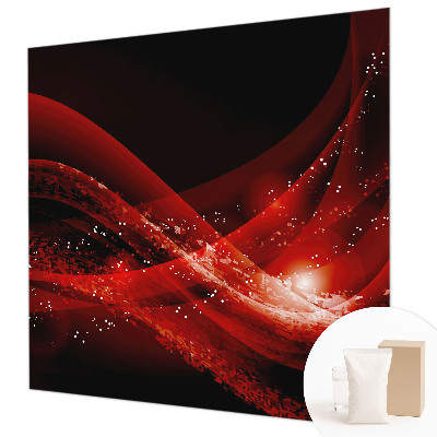 Mural de pared con estampado hermoso con el diseño Vórtice Rojo