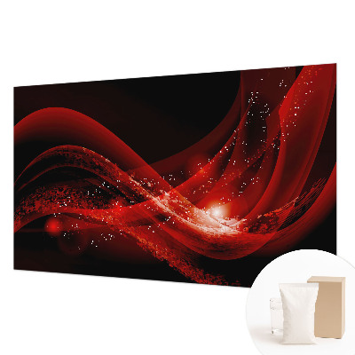 Mural de pared con estampado hermoso con el diseño Vórtice Rojo
