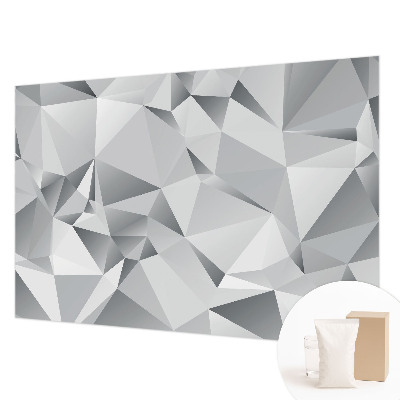 Mural decorativo con diseño de geometría abstracta