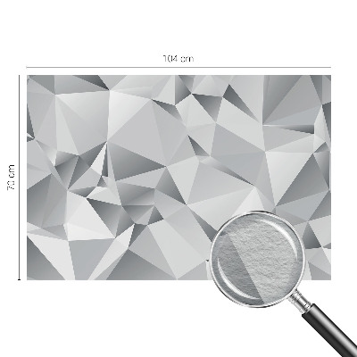Mural decorativo con diseño de geometría abstracta