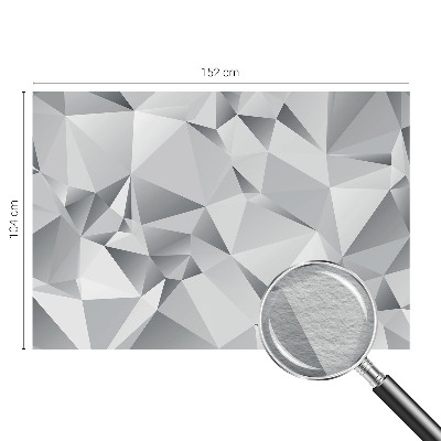 Mural decorativo con diseño de geometría abstracta