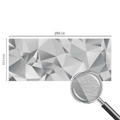 Mural decorativo con diseño de geometría abstracta