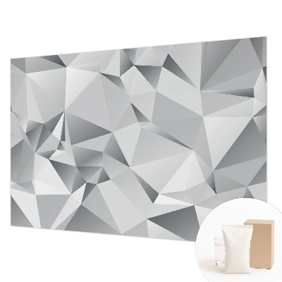 Mural decorativo con diseño de geometría abstracta
