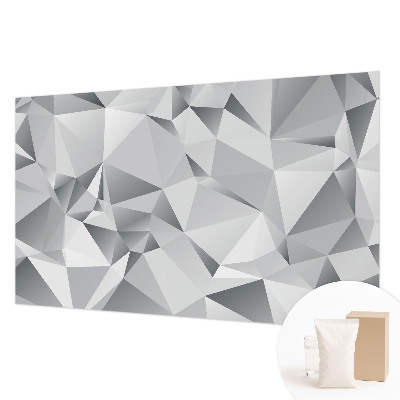 Mural decorativo con diseño de geometría abstracta