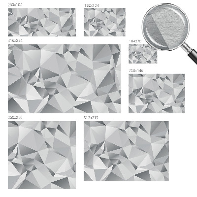 Mural decorativo con diseño de geometría abstracta