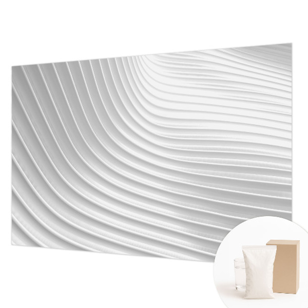 Papel mural texturado decorativo con un motivo de ondas elegantes