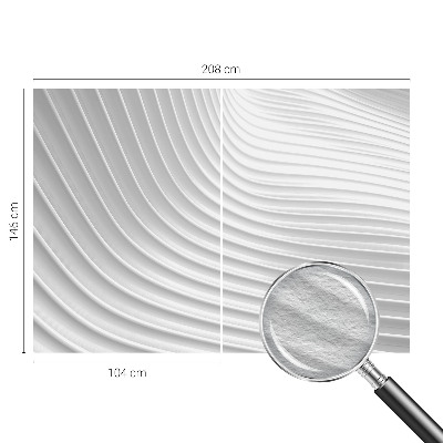 Papel mural texturado decorativo con un motivo de ondas elegantes