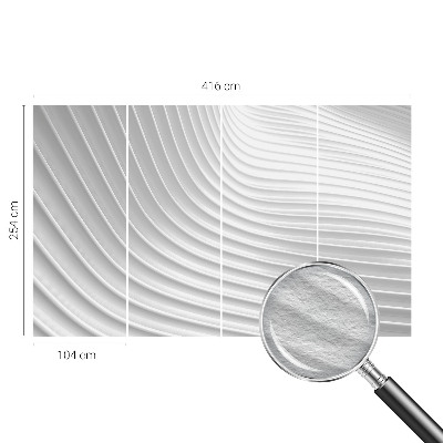 Papel mural texturado decorativo con un motivo de ondas elegantes
