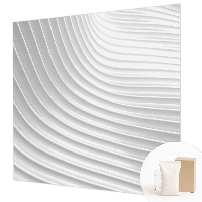 Papel mural texturado decorativo con un motivo de ondas elegantes
