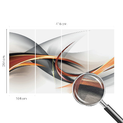 Papel mural con patrón decorativo con diseño dinámico abstracto
