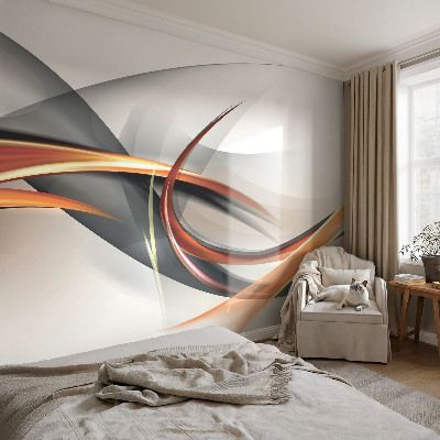 Papel mural con patrón decorativo con diseño dinámico abstracto