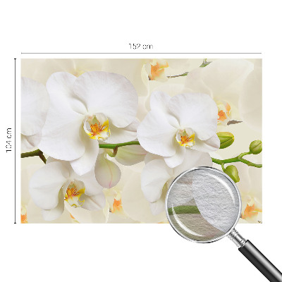 Fotomural decorativo para cabecero de cama con un motivo de riqueza floral